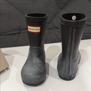 Hunter Kids Black Boots